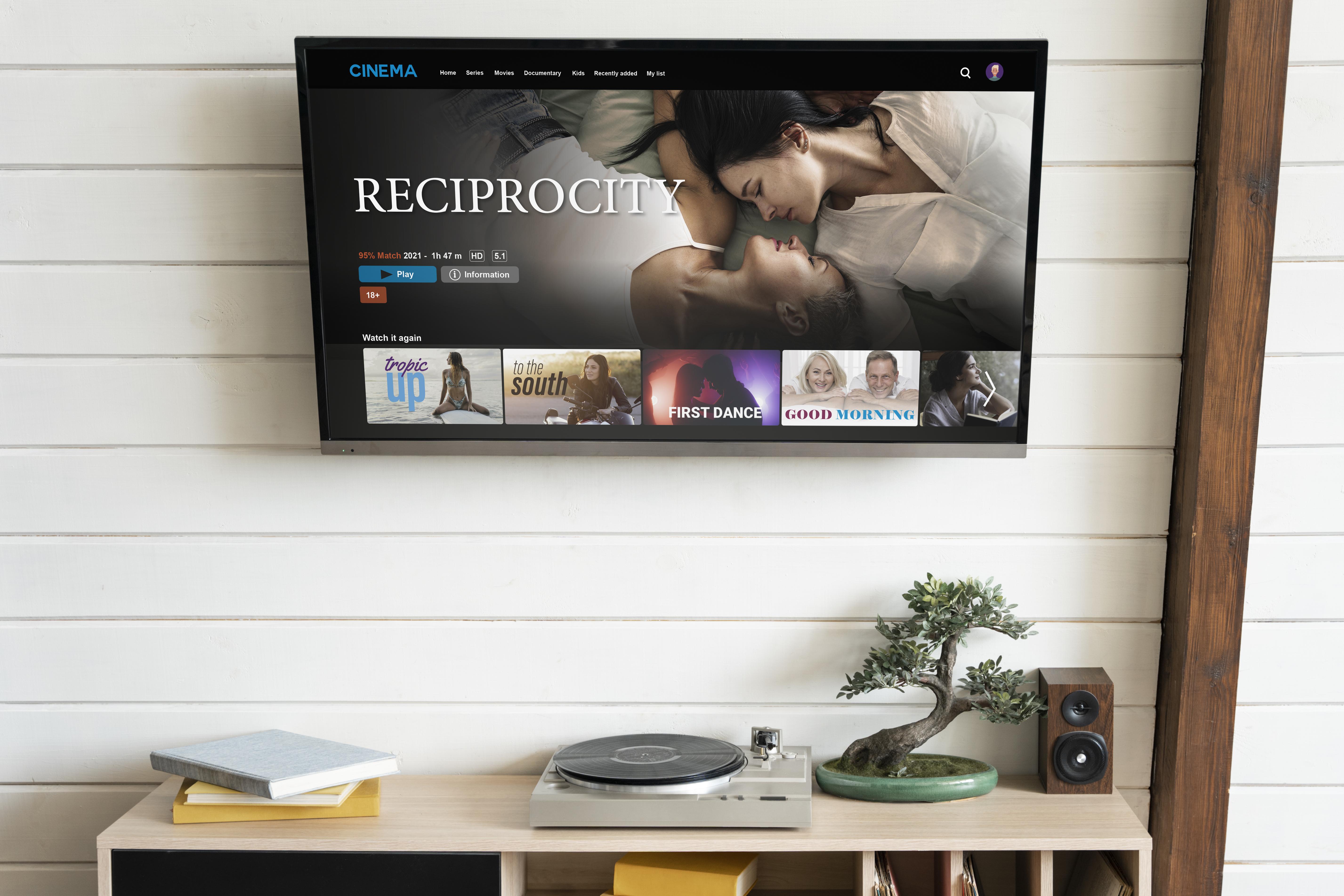 Télévision dans un salon